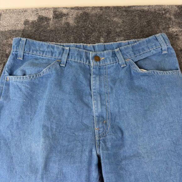 Vtg 80's Levi's Bootcut Orange Tab Denim Jeans Men's 36X36(34X29) Made In USA - Picture 2 of 15